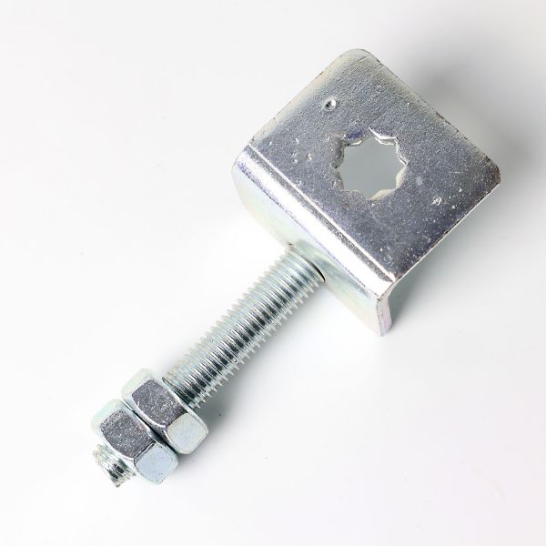 Staffa per tapparella con perno per motore