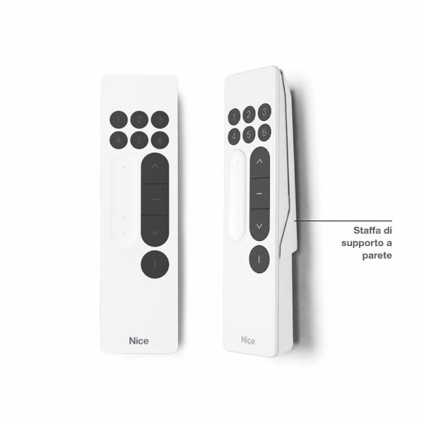 Telecomando Nice Domì P6 SV a 6 canali mono/bidirezionale con comando sole per tende da sole, tapparelle e serrande