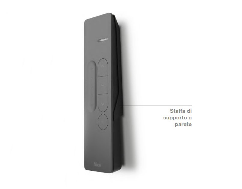 Telecomando Nice Domì P1 SV con comando Sole on/off ad 1 canale per tende e tapparelle