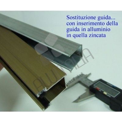 Guida per tapparelle in alluminio 17x28